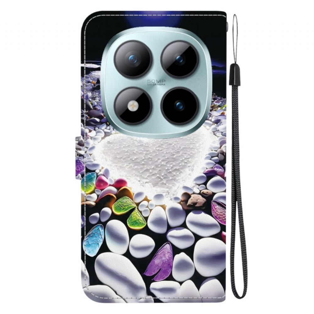 Peněženková Pouzdra Xiaomi Redmi Note 15 Pro 5g Kryty Na Mobil Bílé Srdce