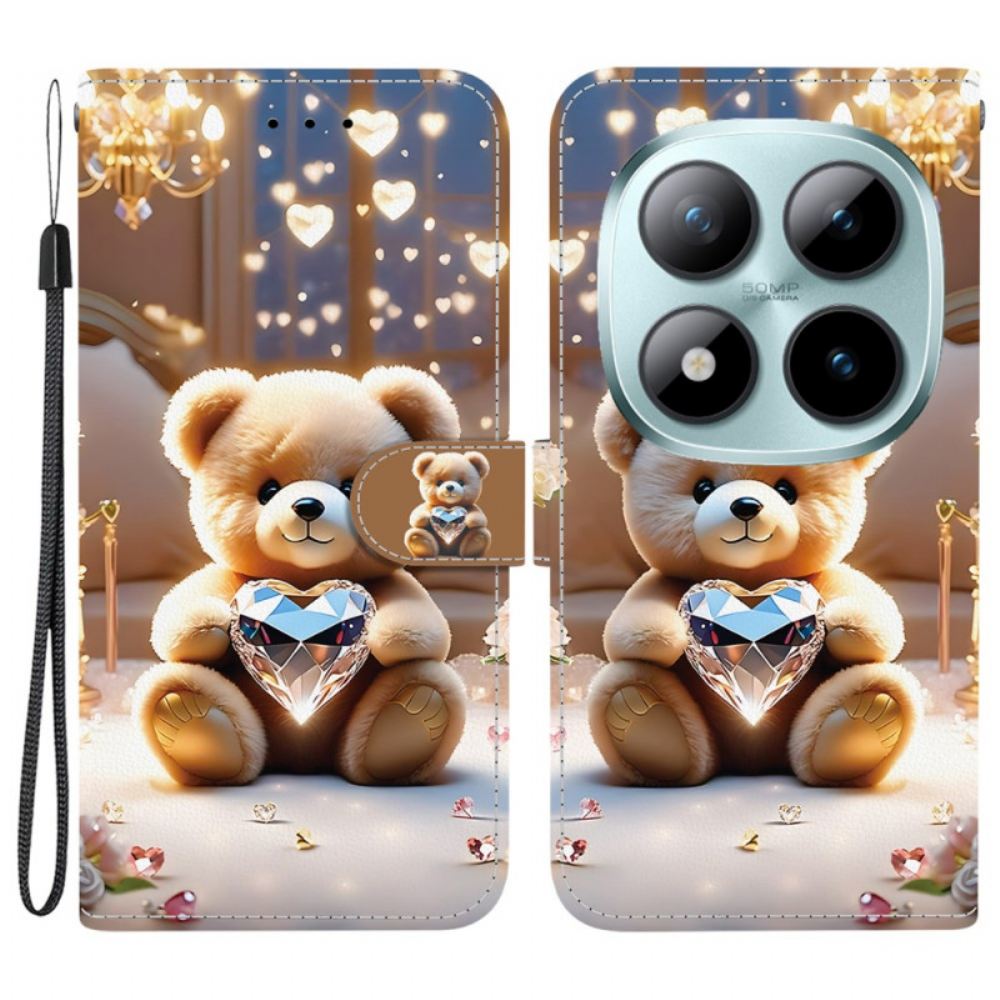 Peněženková Pouzdra Xiaomi Redmi Note 15 Pro 5g Kryty Na Mobil Diamantový Medvídek