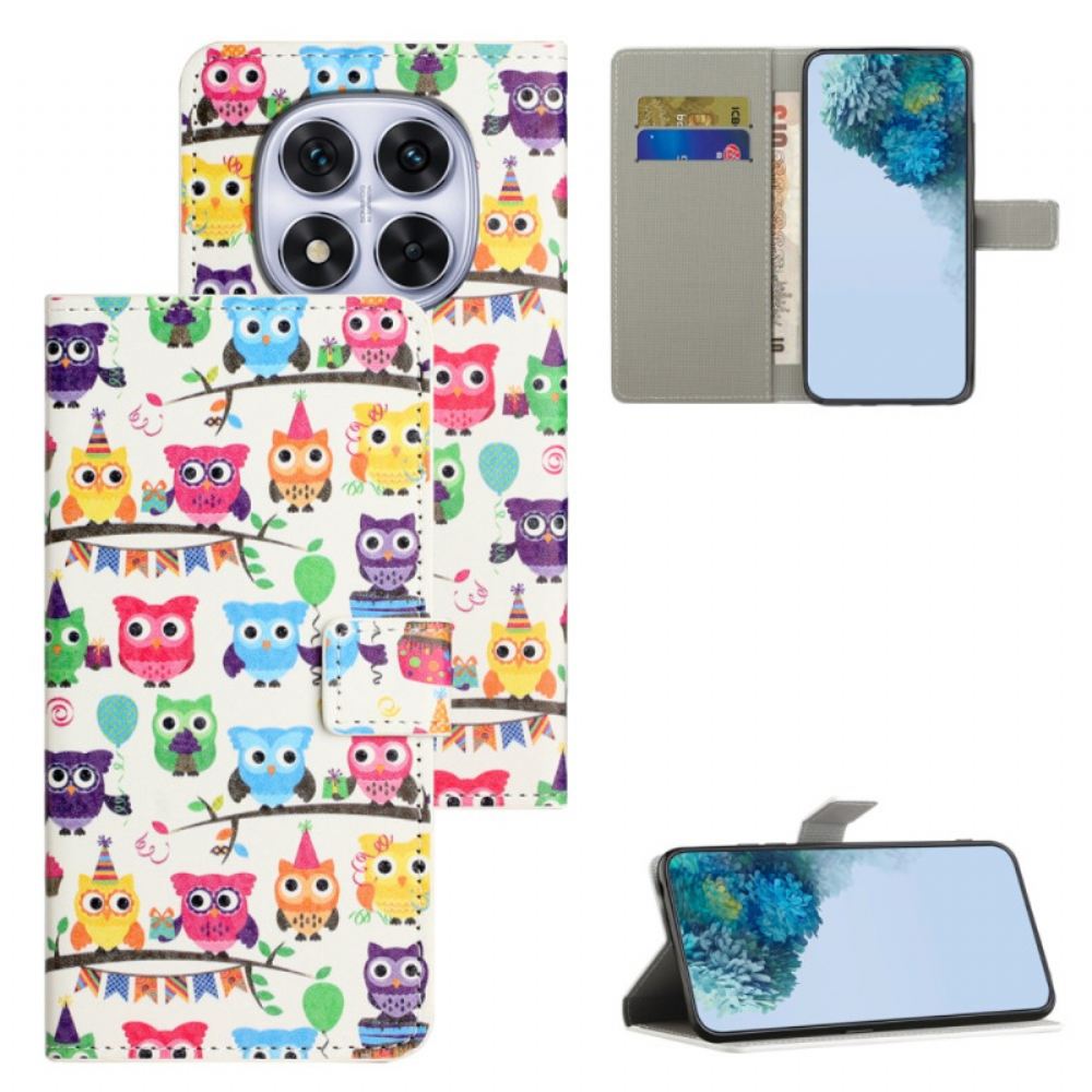 Peněženková Pouzdra Xiaomi Redmi Note 15 Pro 5g Kryty Na Mobil Hejno Sov