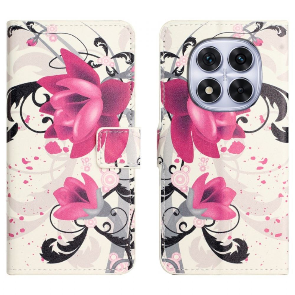 Peněženková Pouzdra Xiaomi Redmi Note 15 Pro 5g Kryty Na Mobil Lotosový Vzor