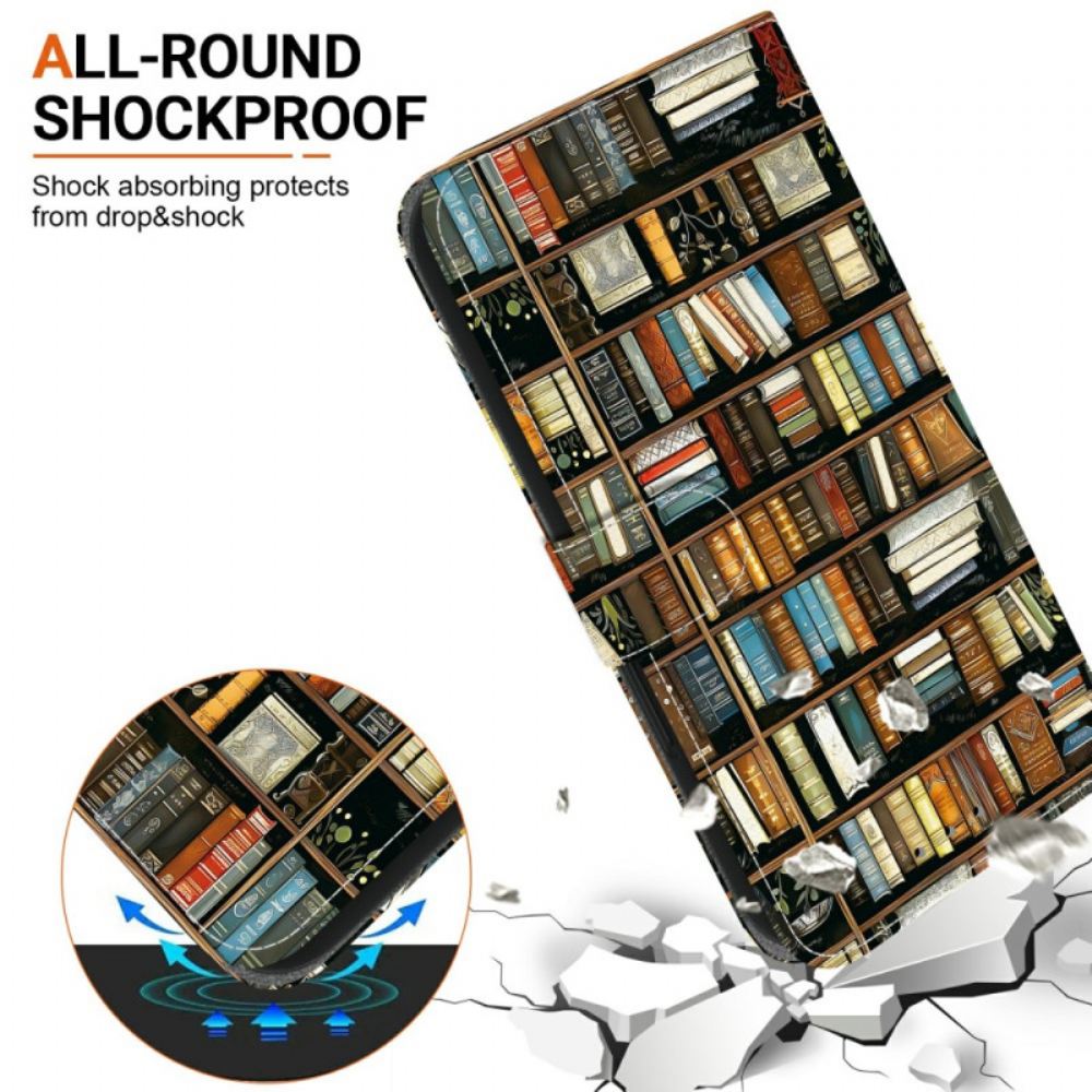 Peněženková Pouzdra Xiaomi Redmi Note 15 Pro 5g Kryty Na Mobil Motiv Knihovny