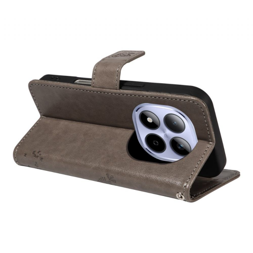 Peněženková Pouzdra Xiaomi Redmi Note 15 Pro 5g Kryty Na Mobil Vzor Kočky A Stromu