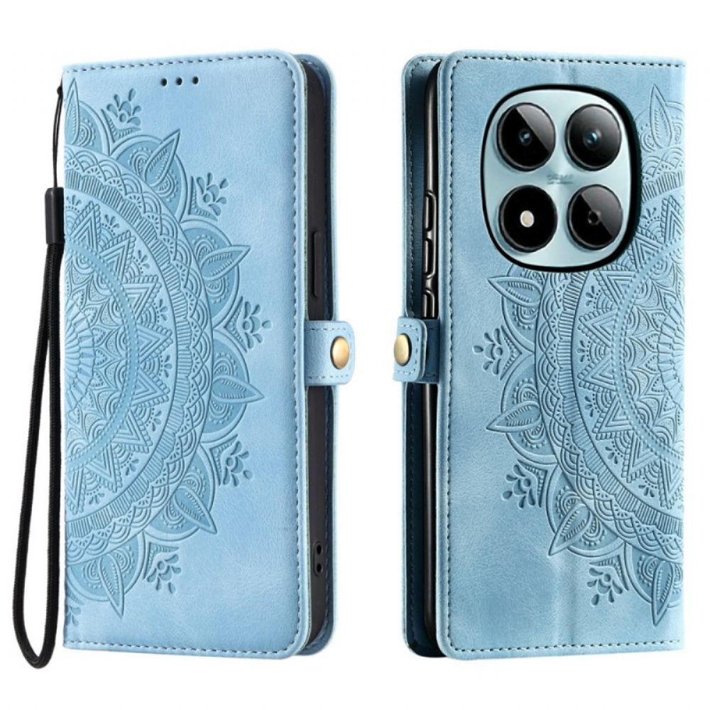 Peněženková Pouzdra Xiaomi Redmi Note 15 Pro 5g Semišový Efekt Mandaly