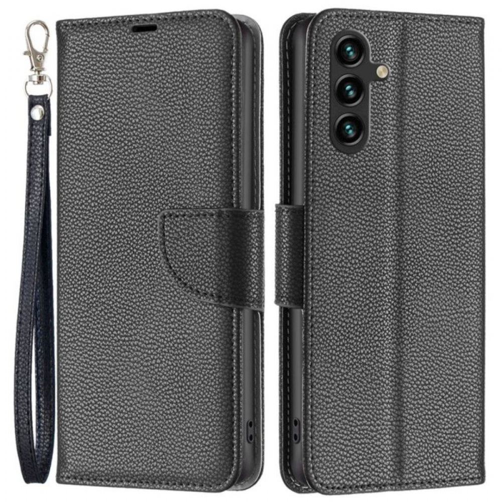 Flipové Pouzdro Na Samsung Galaxy A14 / A14 5G Na Lana Šikmá Spona Popruhu