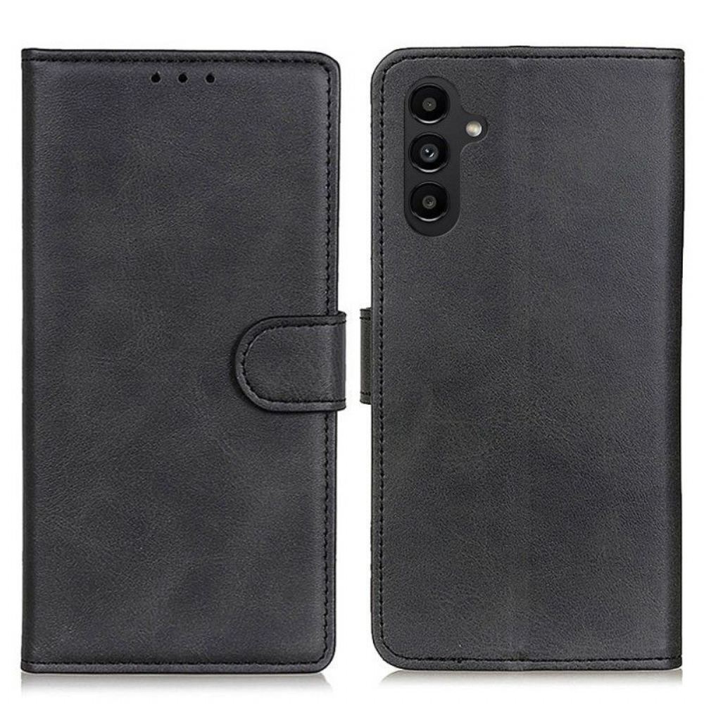 Kožené Pouzdro Na Samsung Galaxy A14 / A14 5G Matná Umělá Kůže