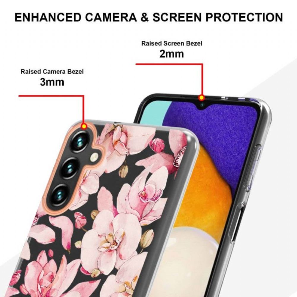 Kryt Na Samsung Galaxy A14 / A14 5G Barevné Květiny