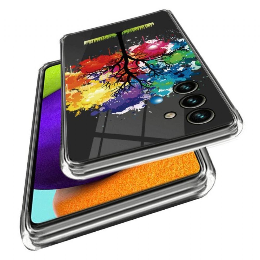 Kryt Na Samsung Galaxy A14 / A14 5G Bezešvé Akvarel Strom