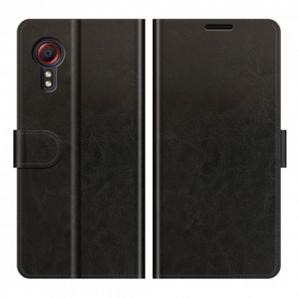 Flipové Pouzdro Na Samsung Galaxy XCover 5 Tradiční Kožený Styl