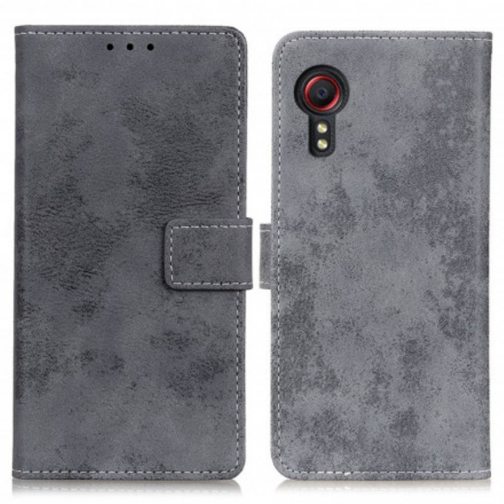 Kožené Pouzdro Na Samsung Galaxy XCover 5 Vintage Umělá Kůže