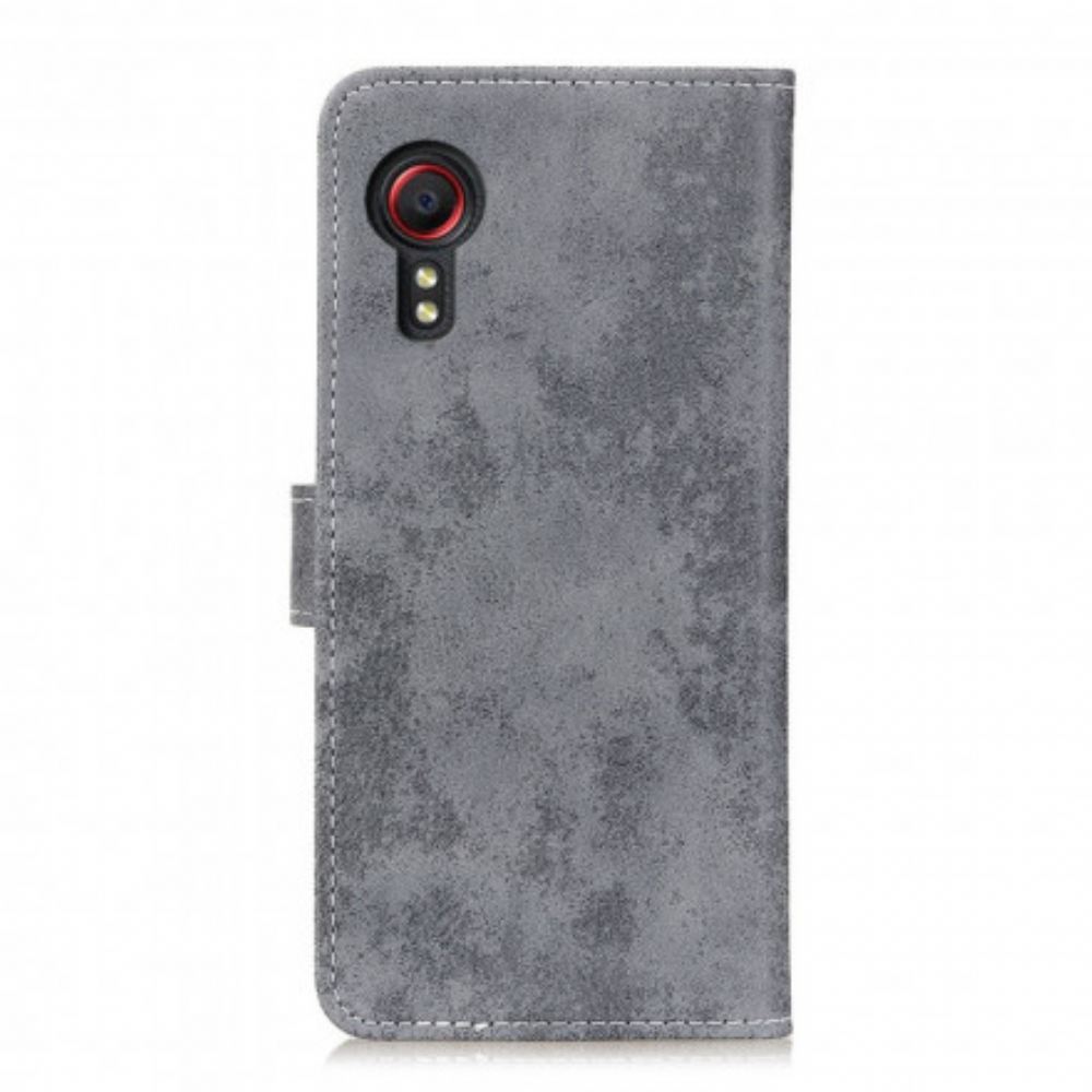 Kožené Pouzdro Na Samsung Galaxy XCover 5 Vintage Umělá Kůže