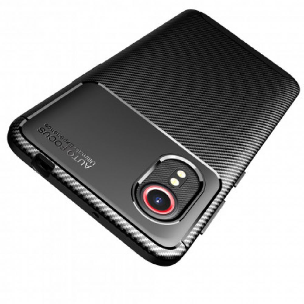 Kryt Na Samsung Galaxy XCover 5 Flexibilní Textura Uhlíkových Vláken