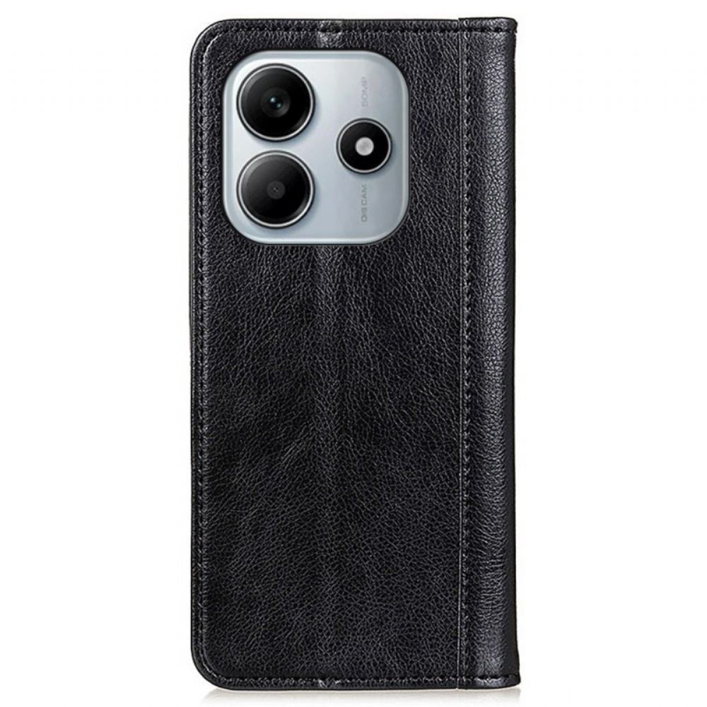 Kožené Pouzdro Folio Na Xiaomi Redmi Note 14 4g Štípenka