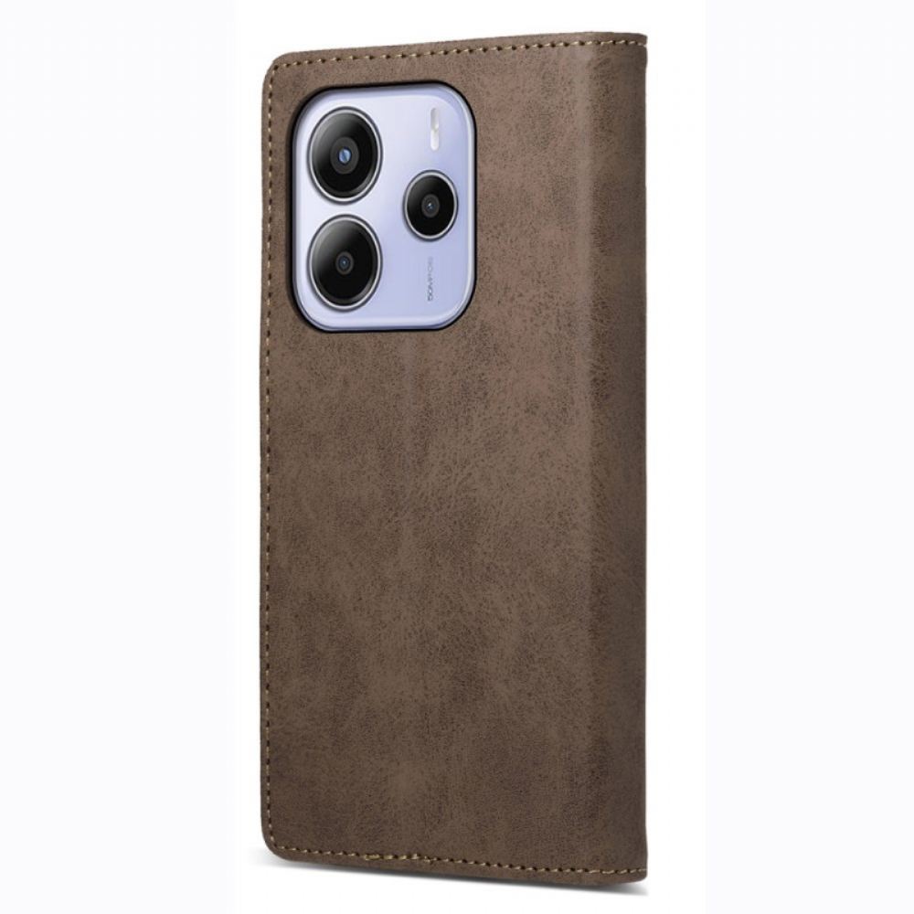 Kožené Pouzdro Xiaomi Redmi Note 14 4g Kryty Na Mobil Vintage Rfid Blokování