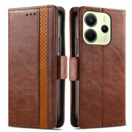 Kožený Kryt Na Xiaomi Redmi Note 14 4g Caseneo Rfid Blokování