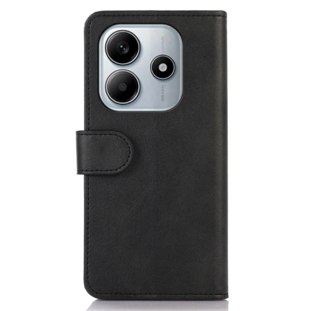 Kožený Kryt Na Xiaomi Redmi Note 14 4g Klasika