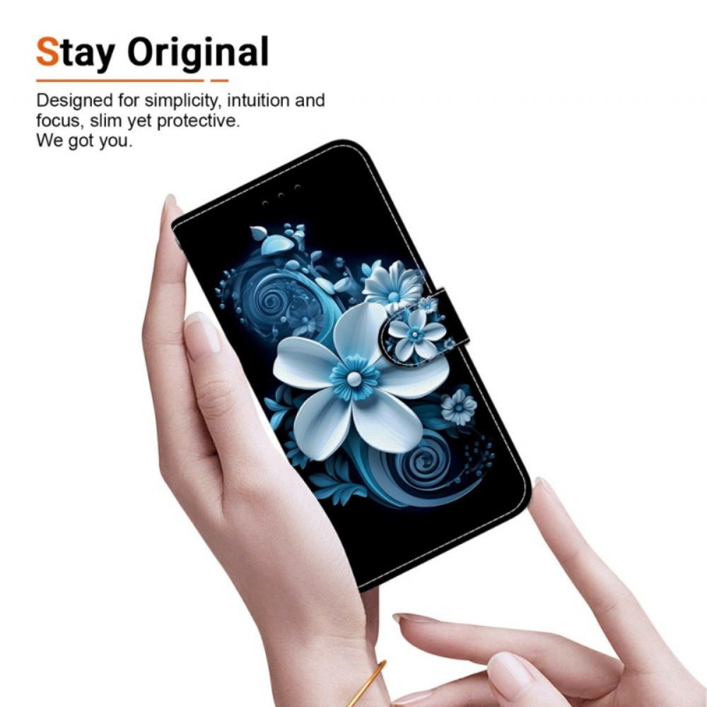 Kožený Kryt Na Xiaomi Redmi Note 14 4g Orchideje