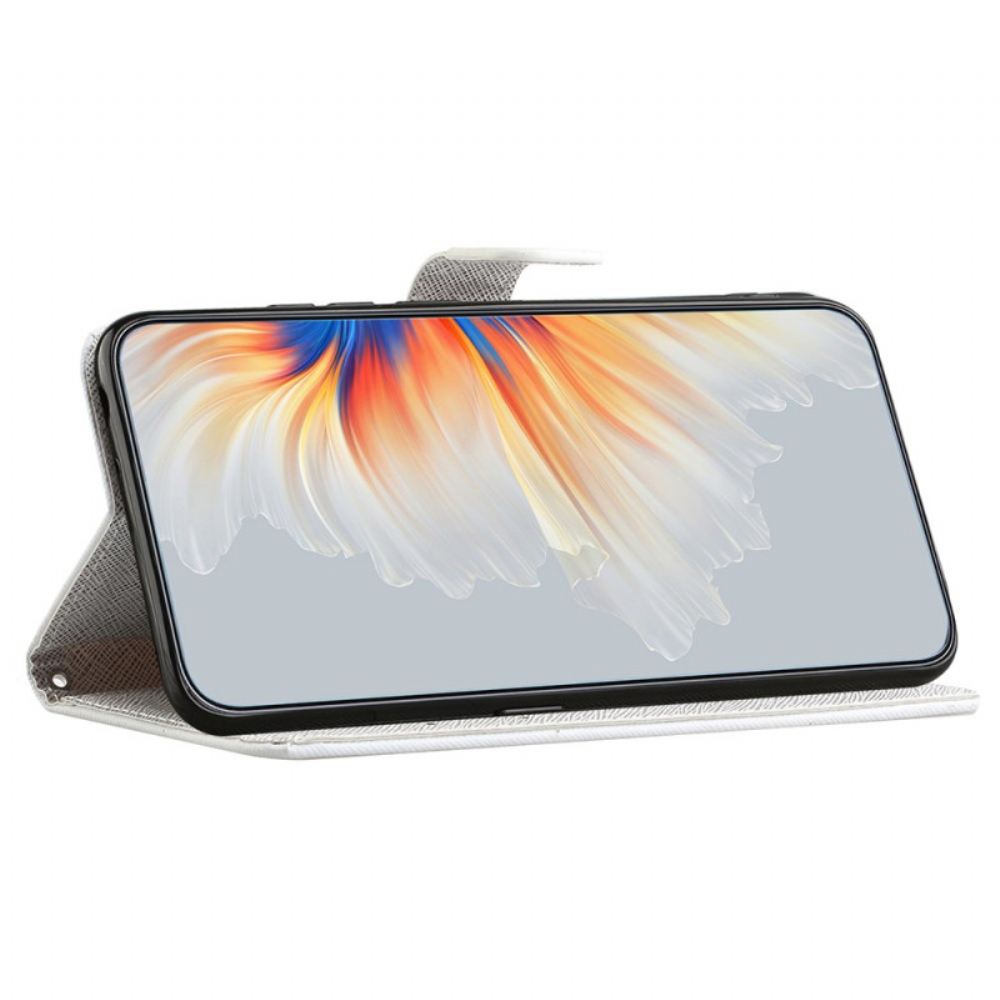 Kožený Kryt Na Xiaomi Redmi Note 14 4g Pírko