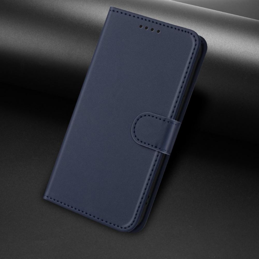 Kožený Kryt Na Xiaomi Redmi Note 14 4g Řemínek Z Umělé Kůže