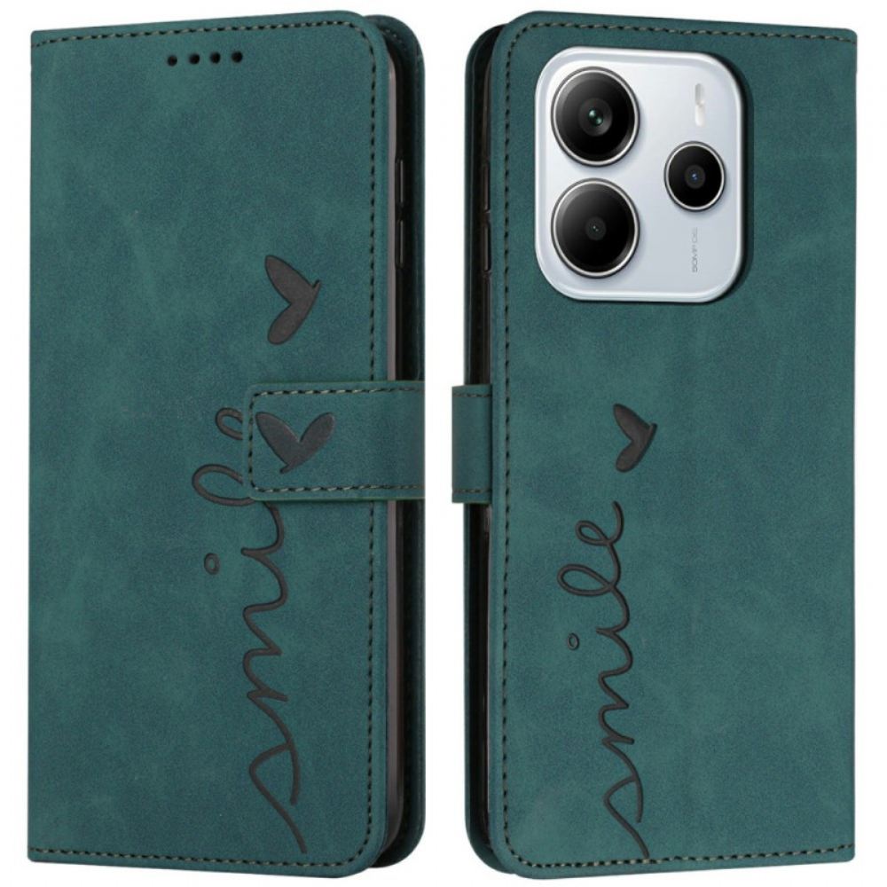 Kožený Kryt Xiaomi Redmi Note 14 4g Design Úsměvu