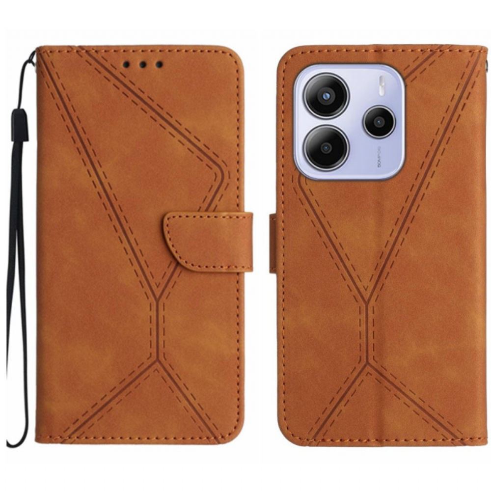 Kožený Kryt Xiaomi Redmi Note 14 4g Linie A Potisky