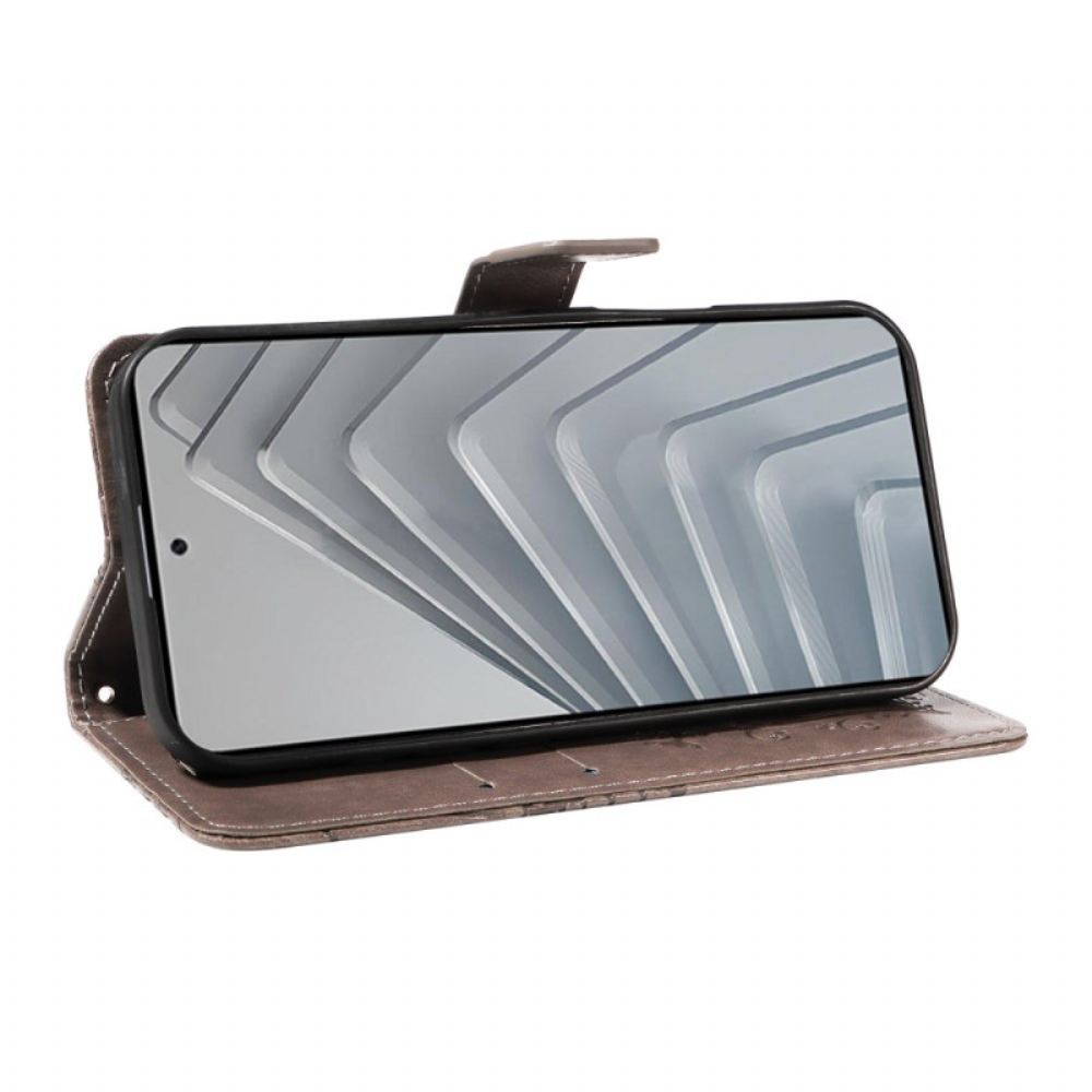 Kožený Kryt Xiaomi Redmi Note 14 4g Obří Motýli