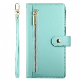 Kožený Kryt Xiaomi Redmi Note 14 4g Peněženka A Popruhy