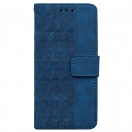 Kožený Kryt Xiaomi Redmi Note 14 4g Tkaný Vzor