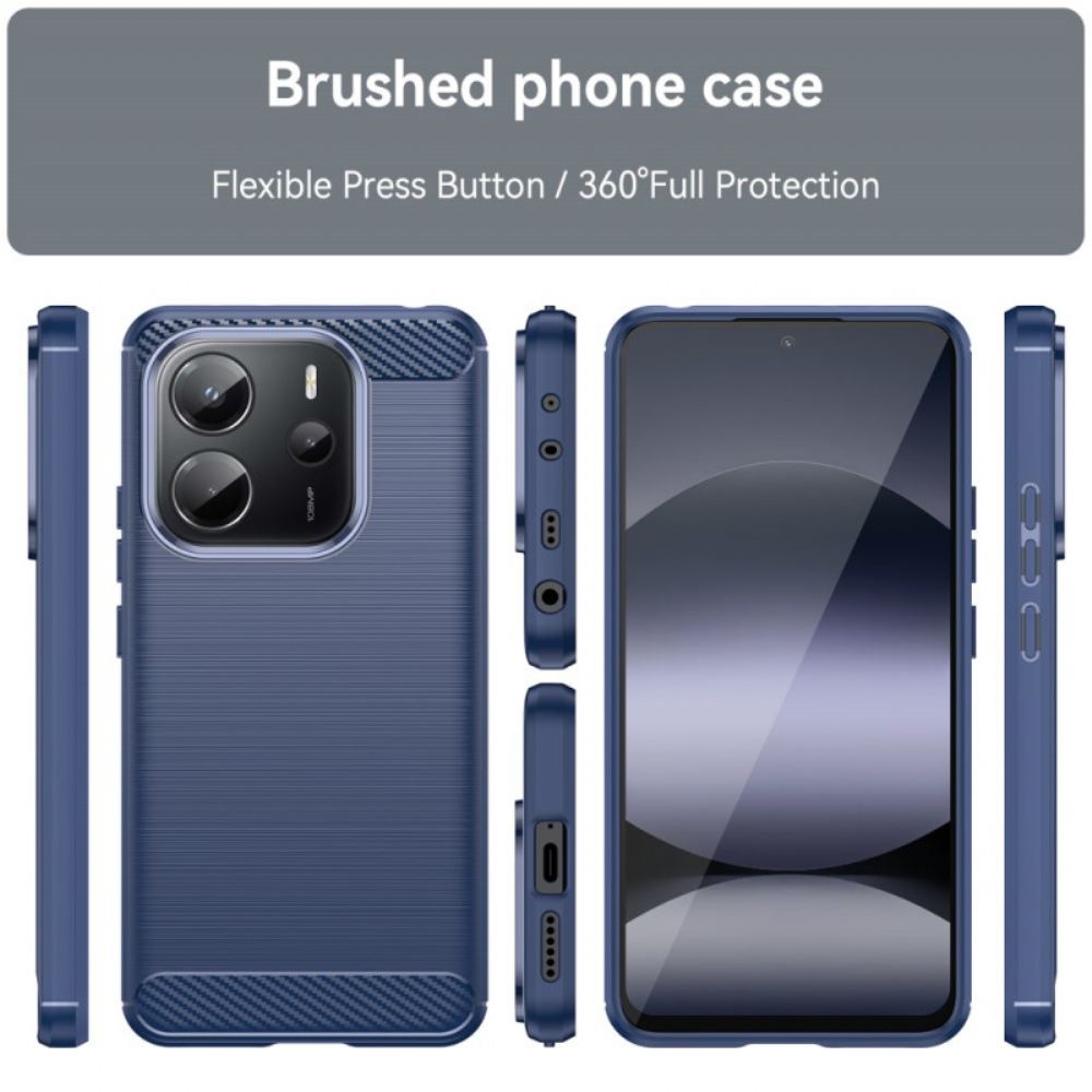 Kryt Xiaomi Redmi Note 14 4g Kartáčovaná Uhlíková Vlákna