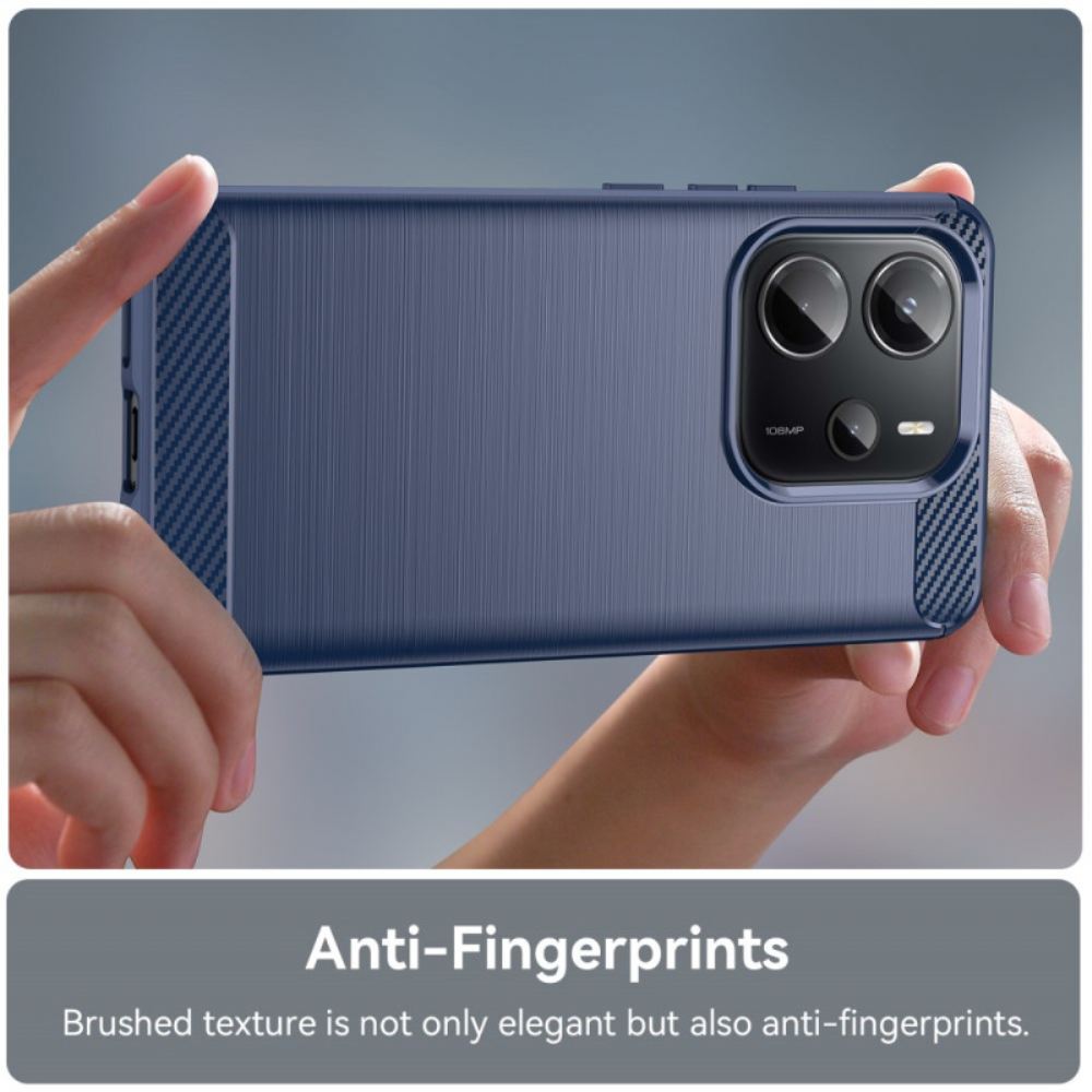 Kryt Xiaomi Redmi Note 14 4g Kartáčovaná Uhlíková Vlákna