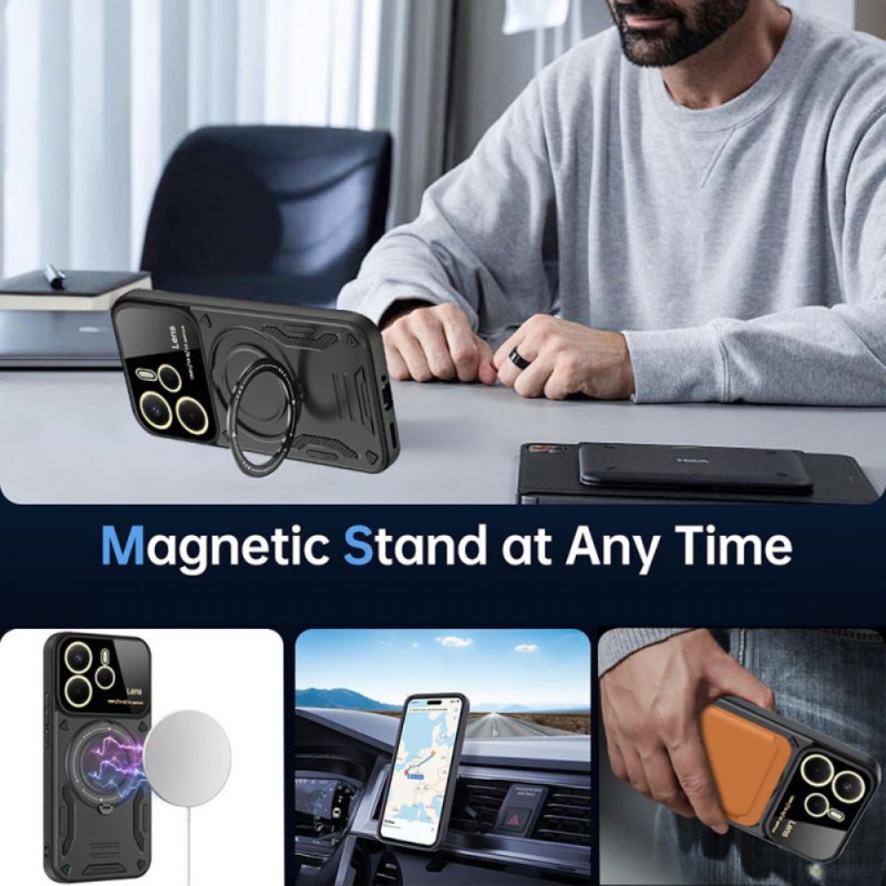 Kryt Xiaomi Redmi Note 14 4g Magnetické Otočné Stojan