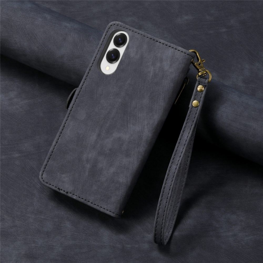 Peněženková Pouzdra Xiaomi Redmi Note 14 4g Geometrické Linie S Páskem