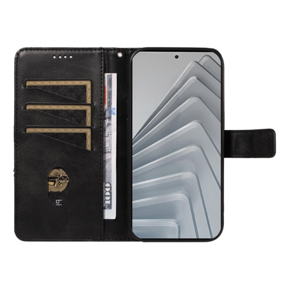 Peněženková Pouzdra Xiaomi Redmi Note 14 4g Kryty Na Mobil Geometrický Vzor