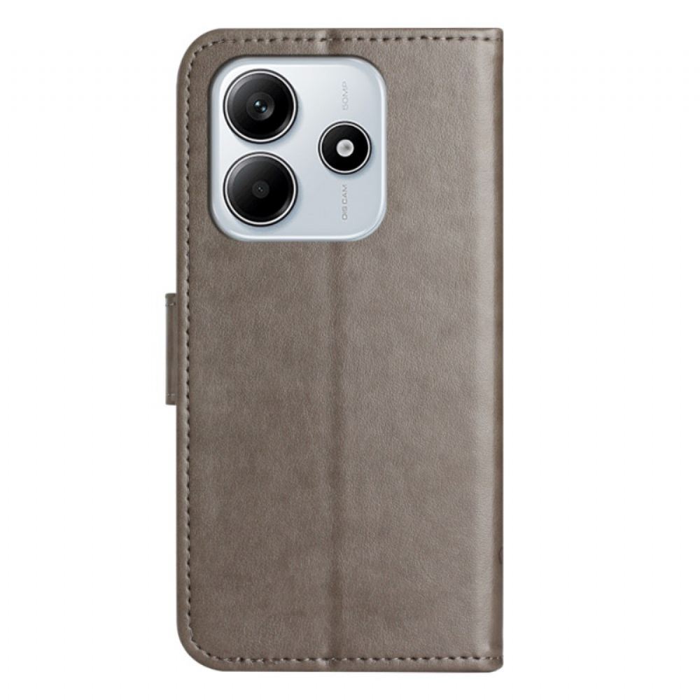 Peněženková Pouzdra Xiaomi Redmi Note 14 4g Kryty Na Mobil Květinový Vzor