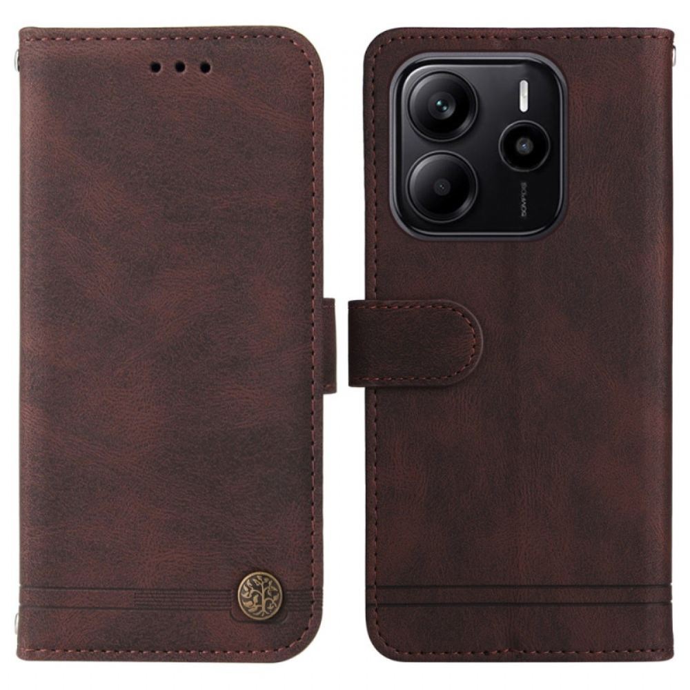 Peněženková Pouzdra Xiaomi Redmi Note 14 4g Kryty Na Mobil Retro Efekt