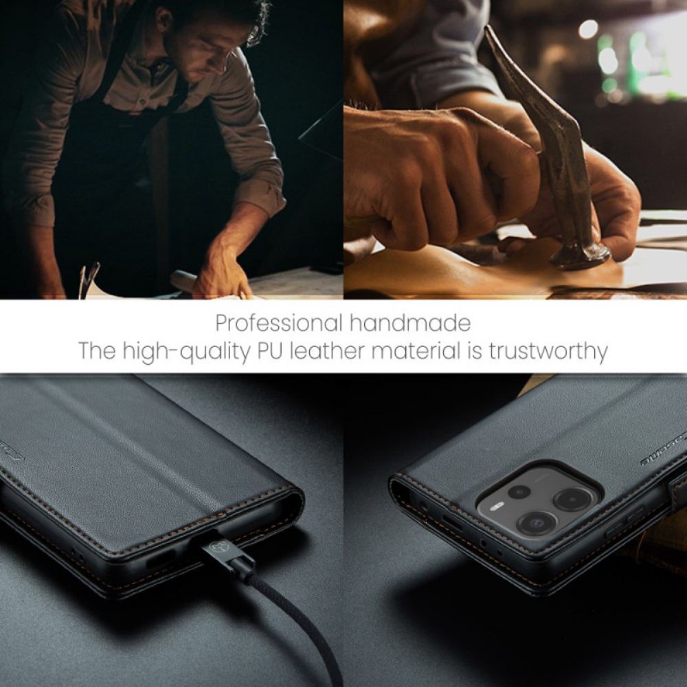 Peněženková Pouzdra Xiaomi Redmi Note 14 4g Kryty Na Mobil Rfid Technologie Blokování