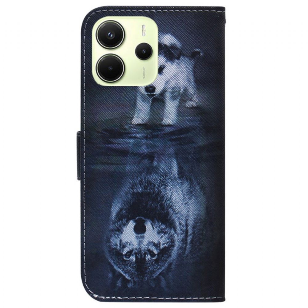 Peněženková Pouzdra Xiaomi Redmi Note 14 4g Kryty Na Mobil Štěněcí Sen