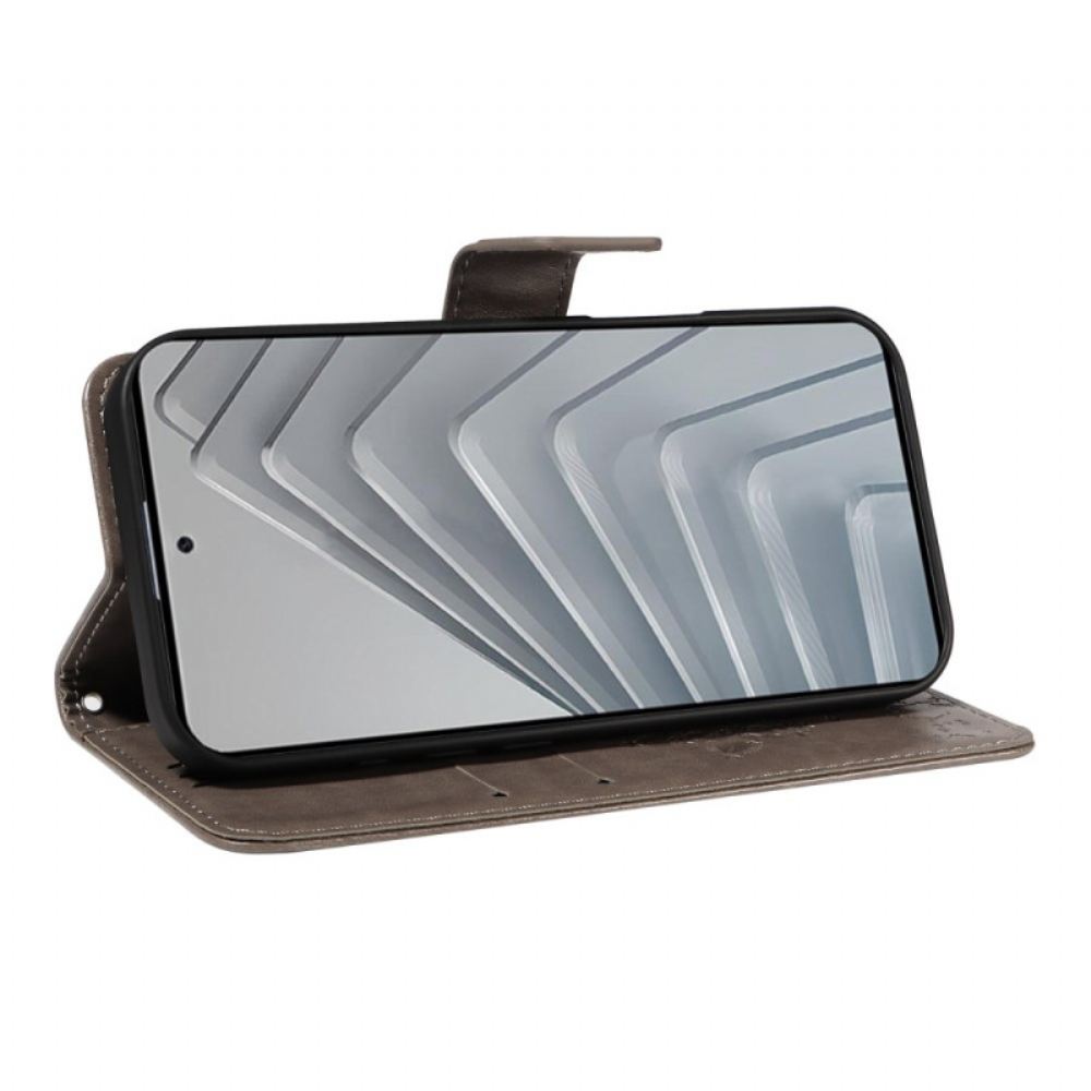 Peněženková Pouzdra Xiaomi Redmi Note 14 4g Strom A Kočka