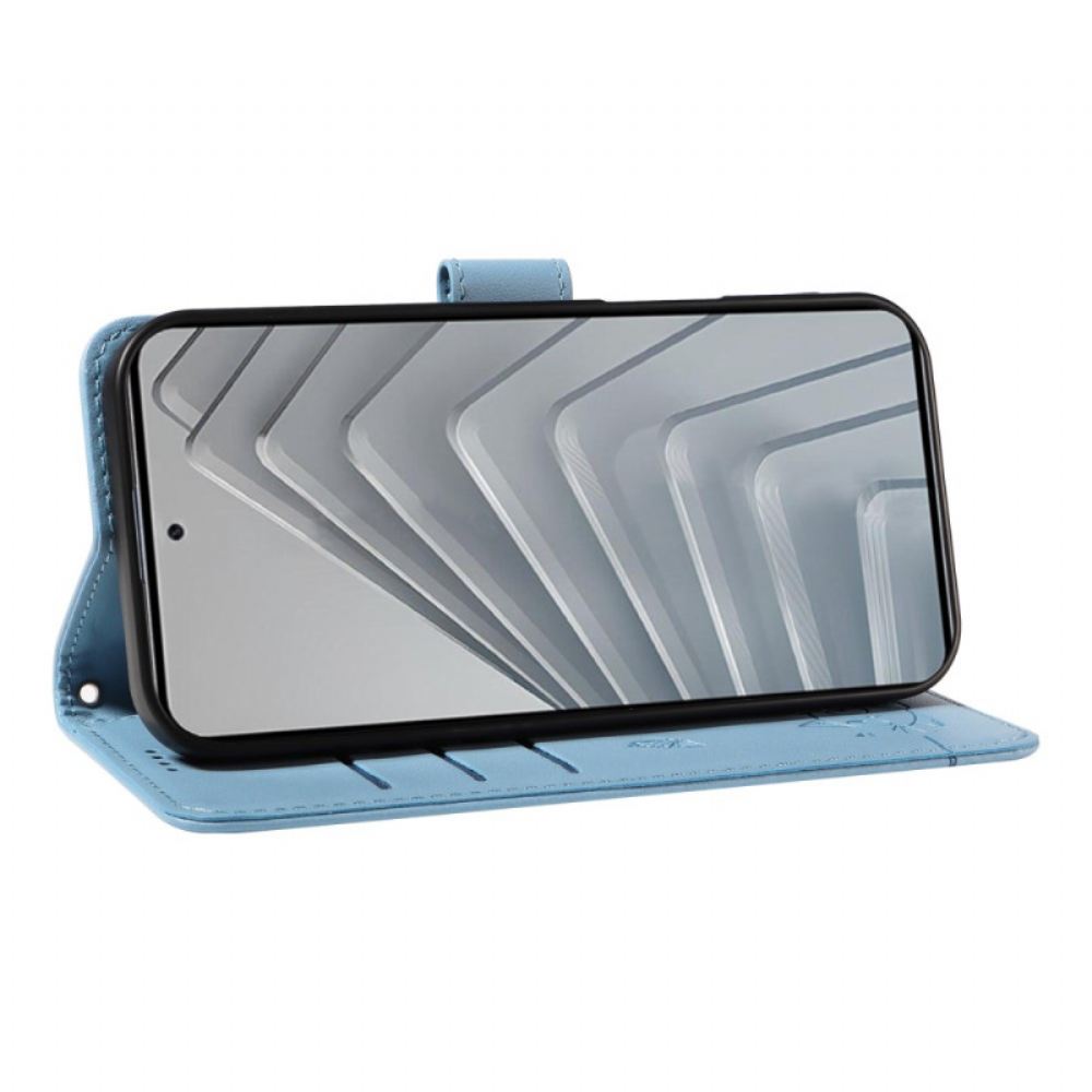 Peněženková Pouzdra Xiaomi Redmi Note 14 4g Zábavná Kočka S Popruhem