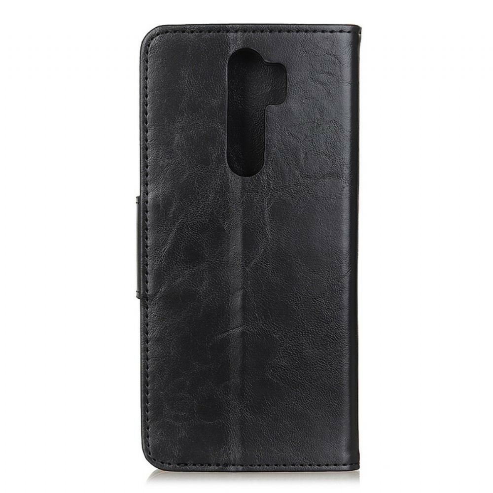 Flipové Pouzdro Na Xiaomi Redmi 9 Dělená Kožená Oboustranná Spona