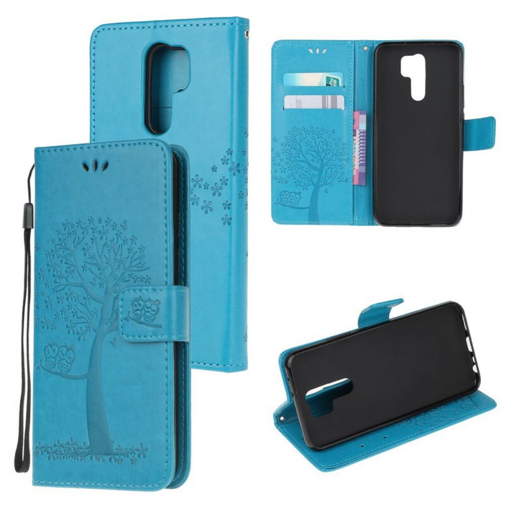 Flipové Pouzdro Na Xiaomi Redmi 9 Na Lana Strom A Sovy