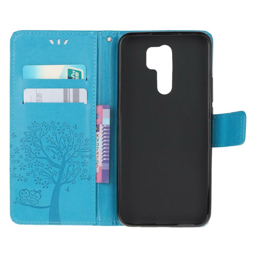 Flipové Pouzdro Na Xiaomi Redmi 9 Na Lana Strom A Sovy