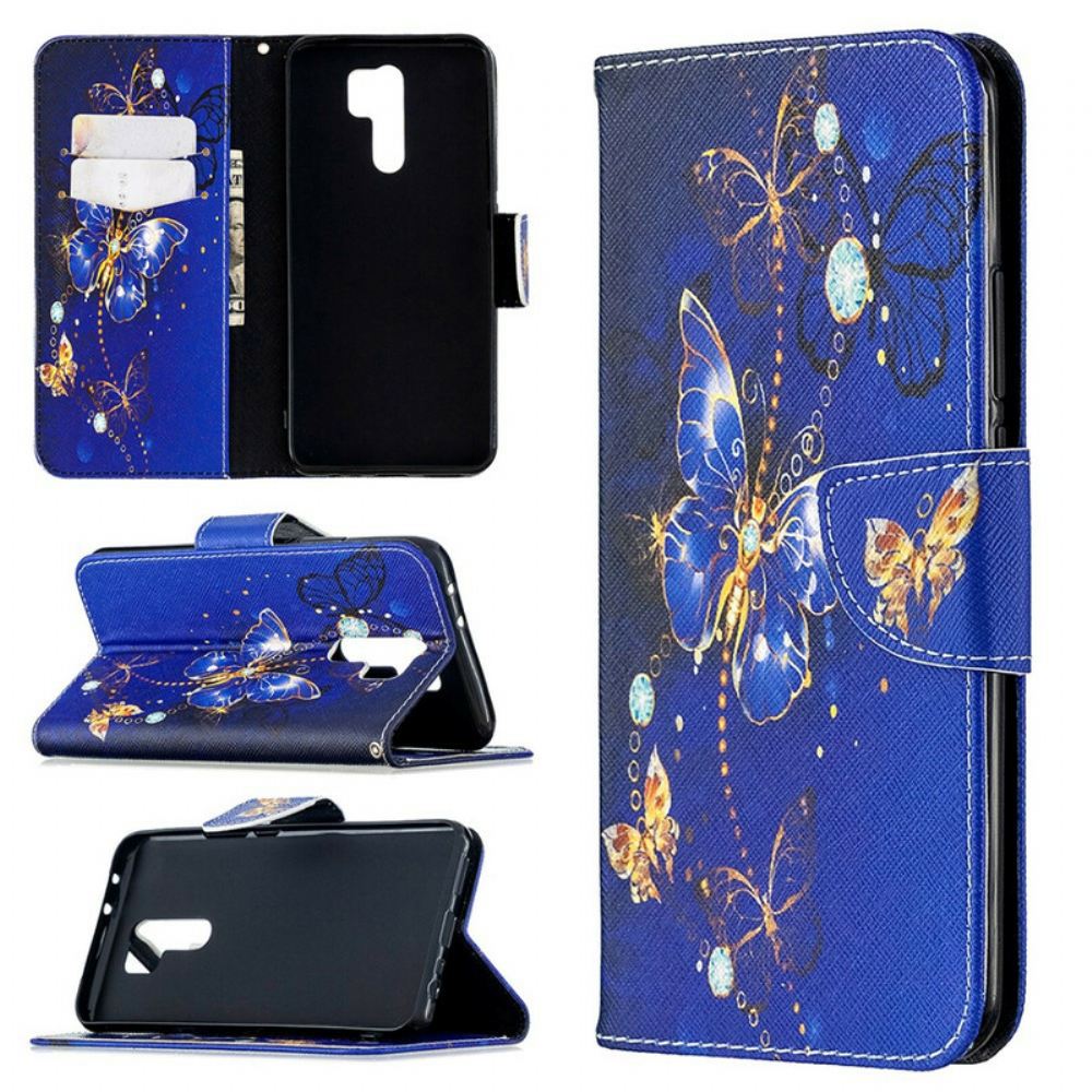 Flipové Pouzdro Na Xiaomi Redmi 9 Neuvěřitelní Motýli