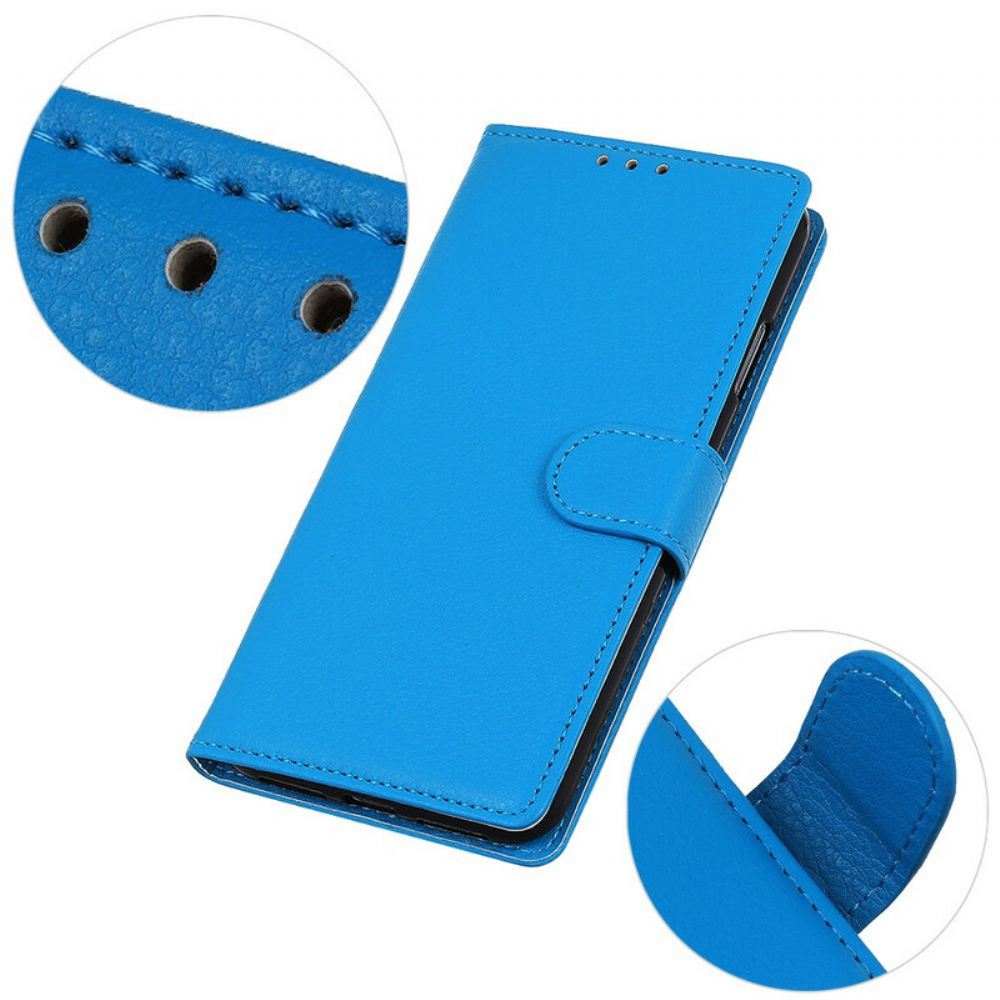 Flipové Pouzdro Na Xiaomi Redmi 9 Prémiový Efekt Kůže Litchi