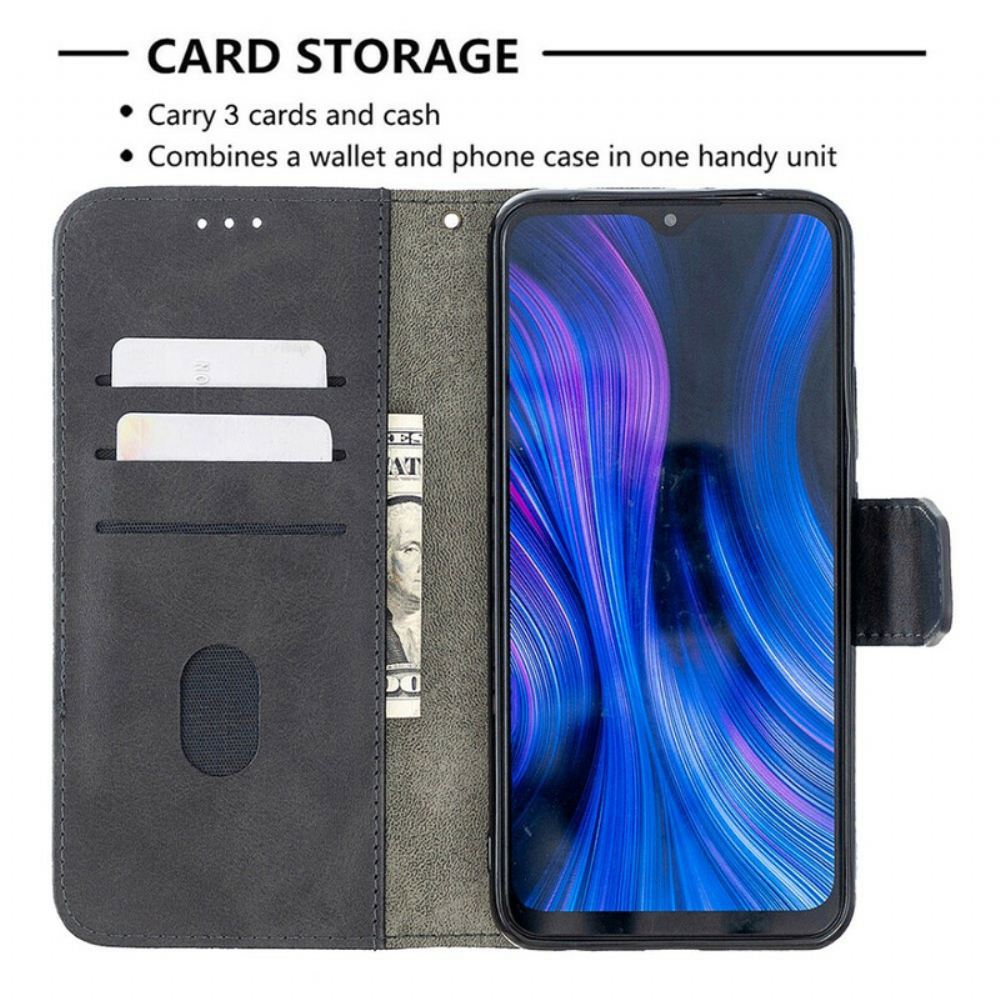 Kožené Pouzdro Na Xiaomi Redmi 9 Klasický Efekt Krokodýlí Kůže