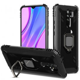 Kryt Na Xiaomi Redmi 9 Karbonové Vlákno Ve Stylu Prstenu