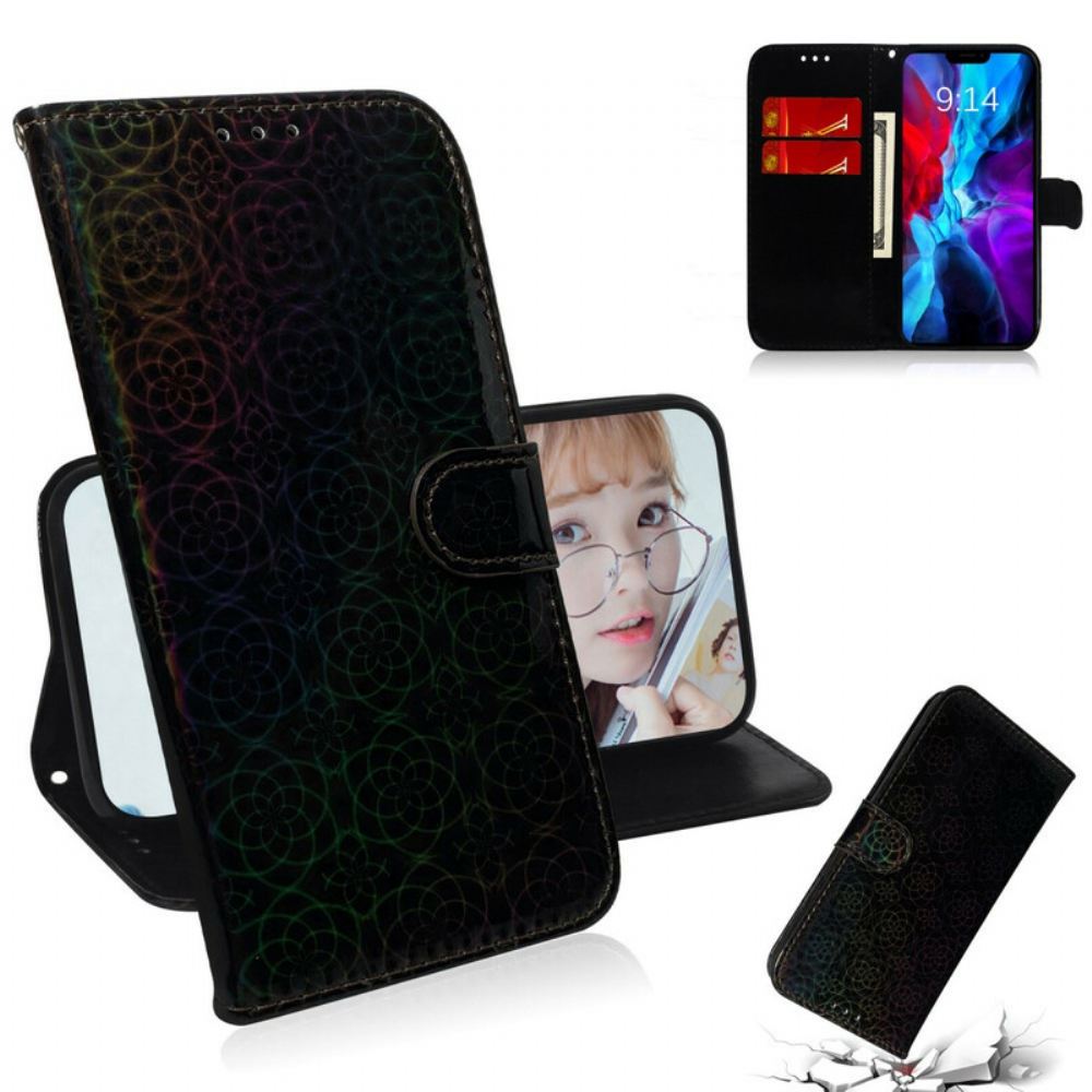 Kožené Pouzdro Na iPhone 12 Mini Čistá Barva