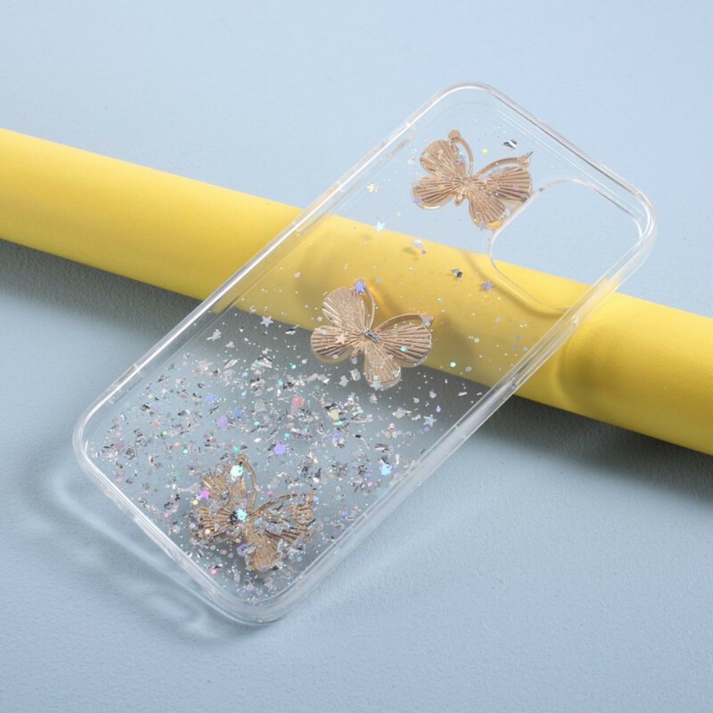 Kryt Na iPhone 12 Mini 3d Flitry Motýlů