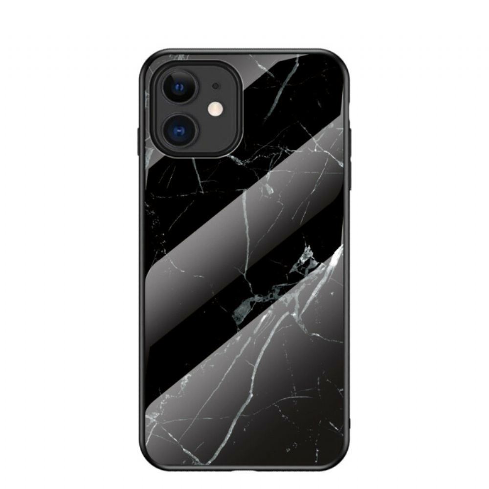 Kryt Na iPhone 12 Mini Tvrzené Sklo V Barvách Mramoru