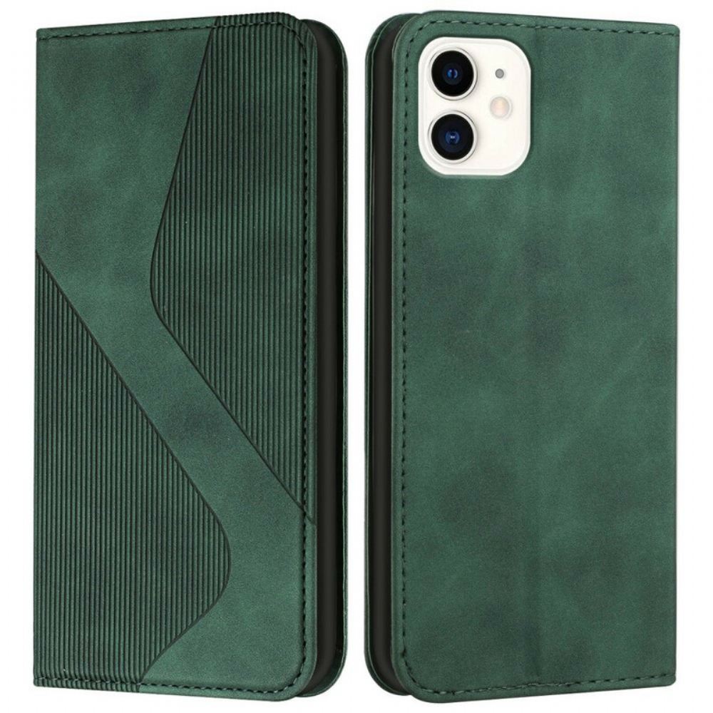 Kryty Na Mobil Na iPhone 12 Mini Flipové Pouzdro Kožený Styl S-design