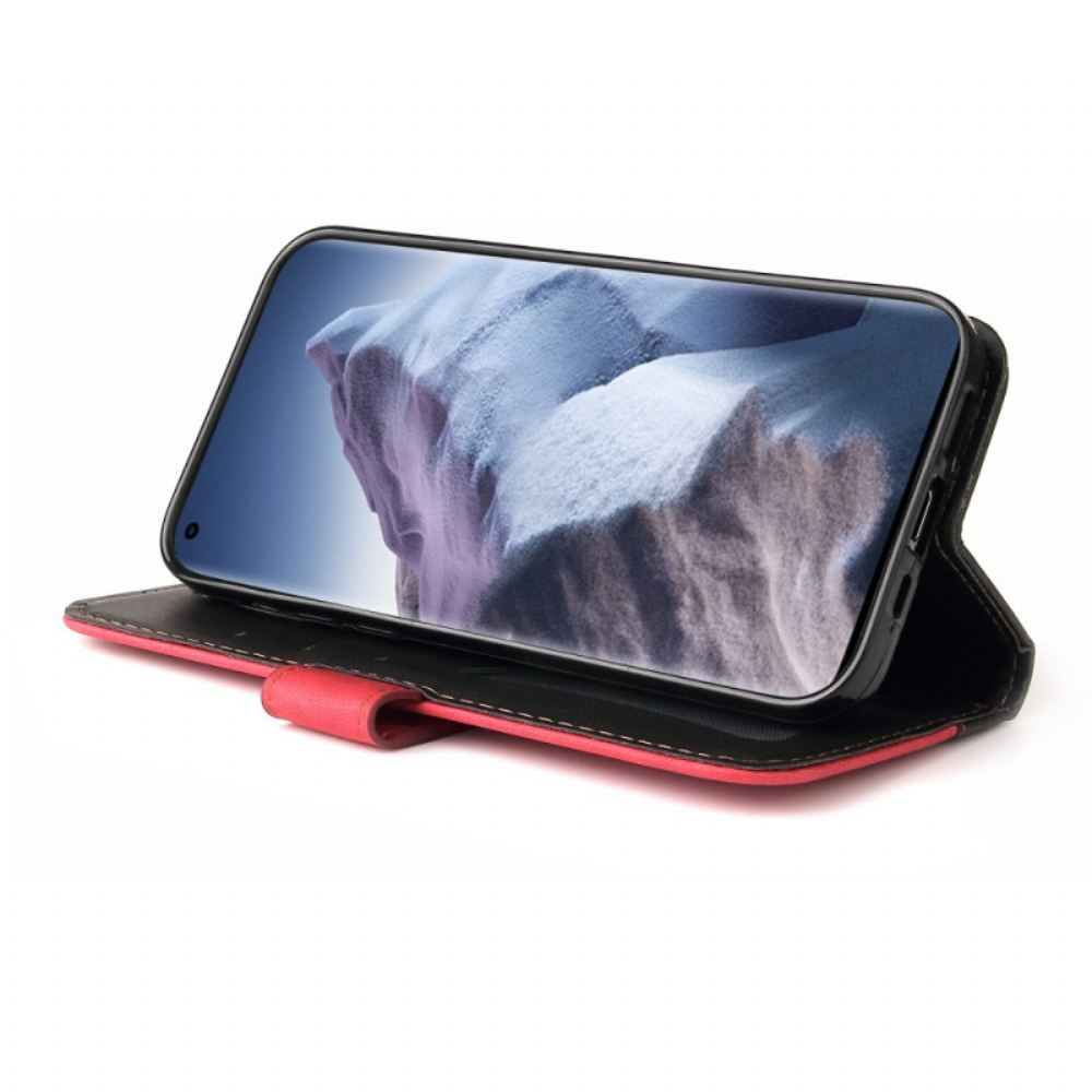 Kožené Pouzdro Na Xiaomi Mi 11 Ultra Dvoubarevná